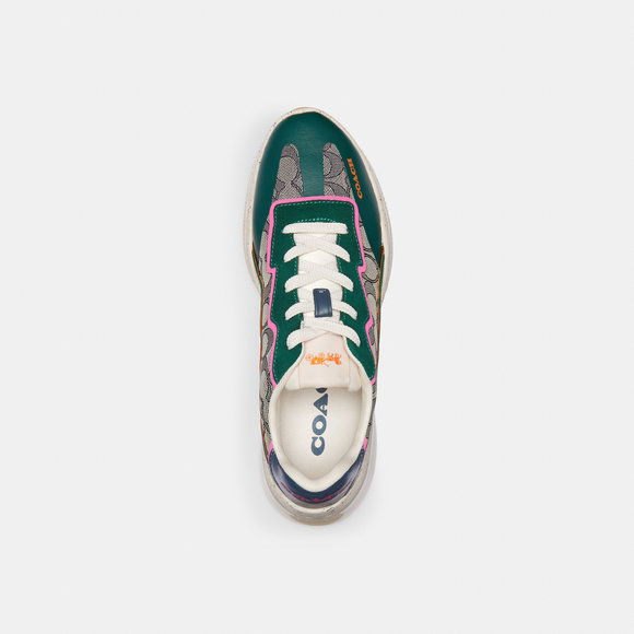 NWT Coach Outlet Citysole Runner In Signature Jacquard - Picture 3 of 6